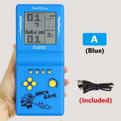 Rechargeable Portable Pocket Game Console Type-C Charge Retro Handheld Game Player with Switch for Tetris Machine Puzzle Toys