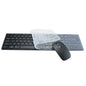 Ultra-thin 2.4G Wireless Keyboard Mouse Set with Keyboard Film Computer Office Gaming Silent Keyboard and Mouse（No Battery）