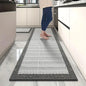 Long imitation woven kitchen floor mats diatom mud printed non-slip mats bathroom absorbent mats door mats restaurant mats