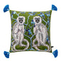 DecorBites™ Luxe Cheetah Halo Pillowcase: Decorative Tassel Cushion Cover GG Style
