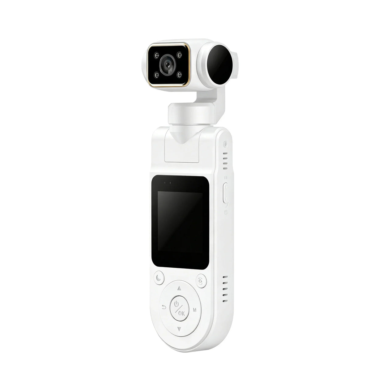 4K Handheld Pocket Camera Rotatable Mini Body Cam HD Night Vision LCD Screen For Youtube Outdoor Travel Sports Vlog Recording