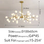 DecorBites™ LED Firefly Chandelier: Modern Nordic Ceiling Lights for Luxury Home Decor