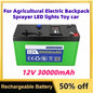 12V 30000mAh Rechargeable Li-Polymer Battery Pack for Agricultural Electric Backpack Sprayer LED Lights and Toy Car Battery