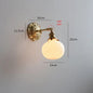 DecorBites™ Green Glass LED Wall Lamp with Copper Base for Bedroom Living Room