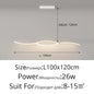 DecorBites™ LED Pendant Chandelier: Modern Nordic Strip Light for Dining, Kitchen, Office, Coffee Room