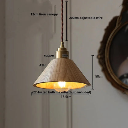DecorBites™ Glass LED Pendant Lamp Copper Socket for Dining Living Room Decor