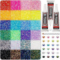 Multicolor Resin Rhinestone Kit Sparkling DIY Decoration Jelly Rhinestones Diamond Art Bedazzling Rhinestones