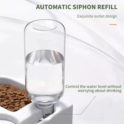 Automatic Drinking Love Pet Bowl Moisture-Proof Cat Bowl Dog Basin