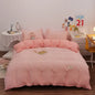 DecorBites™ Japanese Grid Print Bedding Set for All Seasons, Queen/King Size Quilt Cover