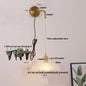 DecorBites™ Glass Copper LED Wall Sconce | Pull Chain Switch | Adjustable Bathroom Light