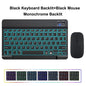 10inch Backlight Bluetooth Keyboard Mouse For IOS Android Windows,Backlit Keyboard For iPad,Wireless Teclado For Samsung Tablet