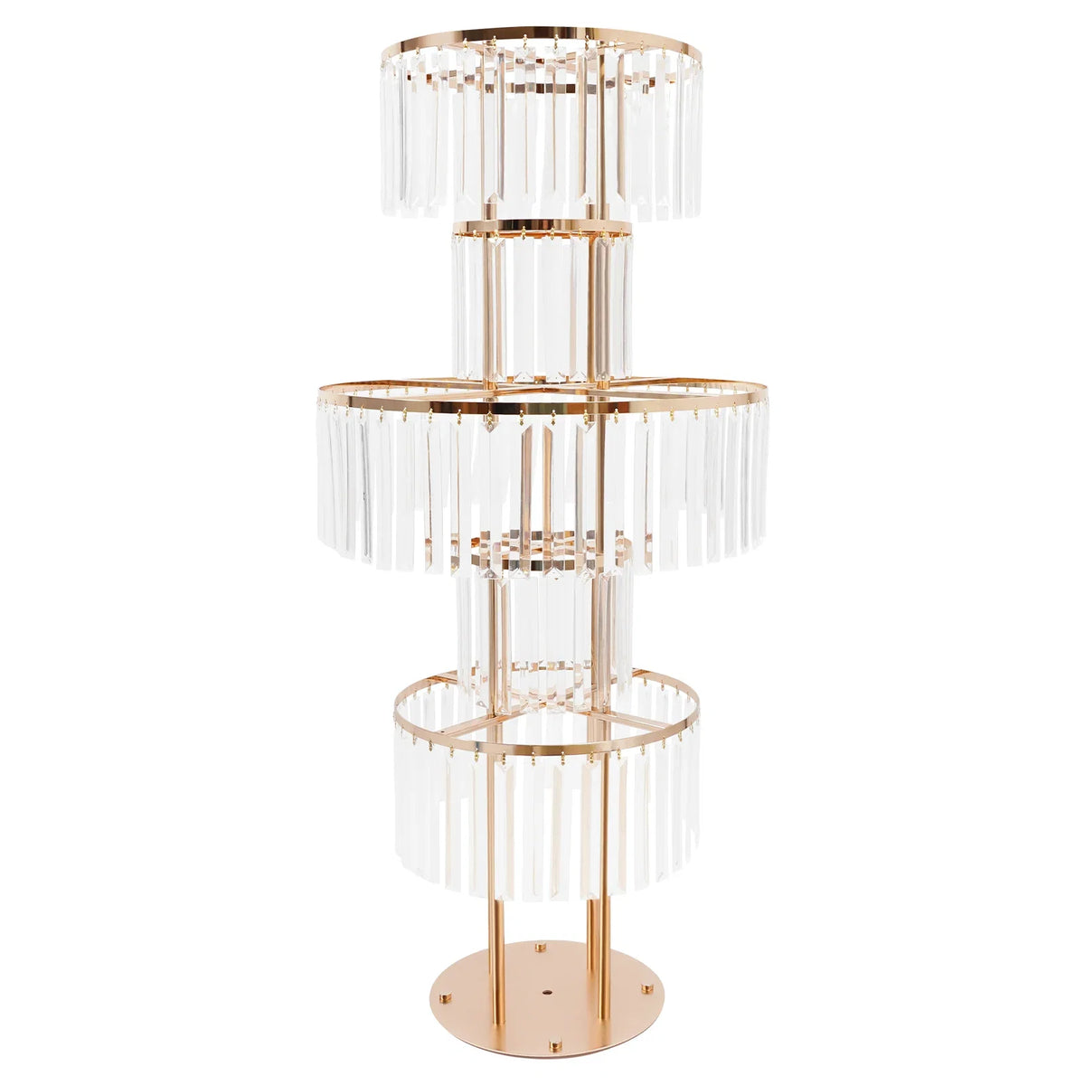 5 Tiers Gold/silver Wedding Centerpieces Flower Stand Vase Centerpiece