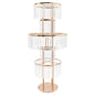 5 Tiers Gold/silver Wedding Centerpieces Flower Stand Vase Centerpiece