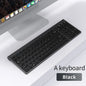 Wireless Keyboard and Mouse Combo Bluetooth 5.0 & 2.4G Rechargeable Multimedia Keyboard Mouse Set for Laptop PC TV iPad Android