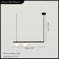 DecorBites™ LED Linear Hanging Lamp for Home Modern Minimalist Living Room Chandelier