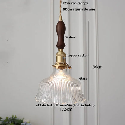 DecorBites™ Glass LED Pendant Lamp: Nordic Modern Design, Adjustable Hanging Light Fixture