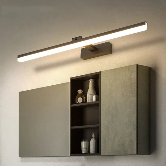 DecorBites™ LED Bathroom Vanity Light Gold Silver Black 40-90cm 220V