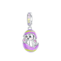 925 Sterling Silver Can Be Opened Pandant Easter Egg Charms Beads Fit