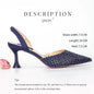 New Wine Red High Heels Shoes And Bag Dotted Crystal Wedding Party Spring, Summer, and Autumn Fashion Women's Noble Sandals