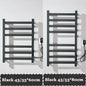 Black/White Electric Towel Rack With Digital Display Touch Temperature&Time Control Smart Heated Towel Rail Towel Warmer