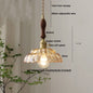 DecorBites™ Glass Flower LED Pendant Light, Adjustable Knob Switch, Modern Design