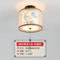 DecorBites™ Lotus Chinese Chandelier Ceiling Lamp Simple Corridor Painting LED Lighting