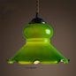DecorBites™ Green Glass LED Pendant Light for Home, Restaurant, Bar, and Loft Style Decor.