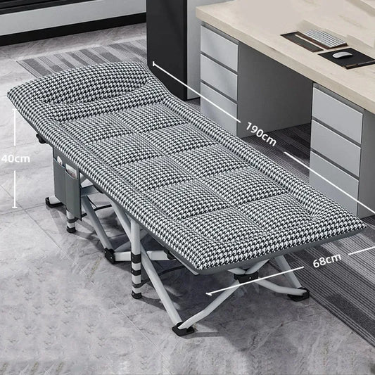Camping Cot Comfortable with Pad Portable Folding Bed for Sleeping
