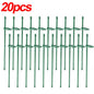 20/5PCS Plant Support Rods Adjustable Plant Stake Orchid Sticks With Clip Flowers Plants Vine Stand Holder Garden Stakes Pole