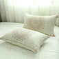 DecorBites™ Japanese Cotton Single Bedspread with Pillow Towel - Floral Birds Design