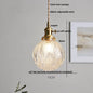 DecorBites™ Glass LED Pendant Lamp Modern Copper Socket Hanging Light