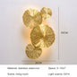 DecorBites™ Industrial Nordic Lotus Leaf Wall Sconce: Retro Loft Style for Home, Hotel, Aisle