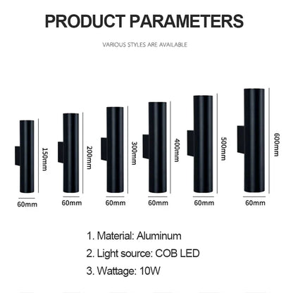 DecorBites™ LED Aluminum Wall Lamp for Indoor Lighting Decor in Living Room, Bedroom, Dining & Bedside.