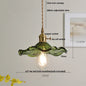 DecorBites™ Green Flower Glass Pendant Light - Modern Kitchen Bar Restaurant Hanging Lamp