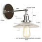 DecorBites™ Industrial Loft LED Wall Lights for Bedroom, Plug In Stairs Lamp