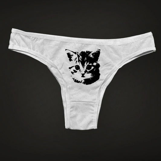 Y2K Women's Underwear Cute Cat Print Underwear Breathable Underwear Fun Hot Print Underwear Sexy Slimming Underwear Emo Girls