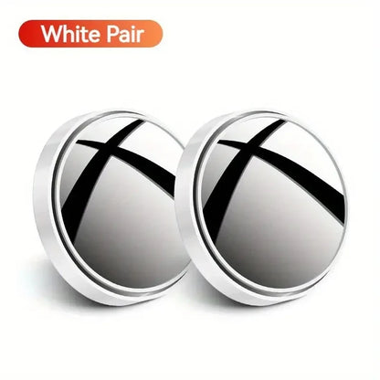 A Pair of 360-Degree Adjustable Wide-Angle Blind Spot Mirrors