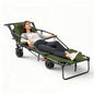 Foldable Camping Wagon with Tank Wheels Outdoor Beach Cart Reclining Design Push Trolley Portable Folding Trailer for Camping