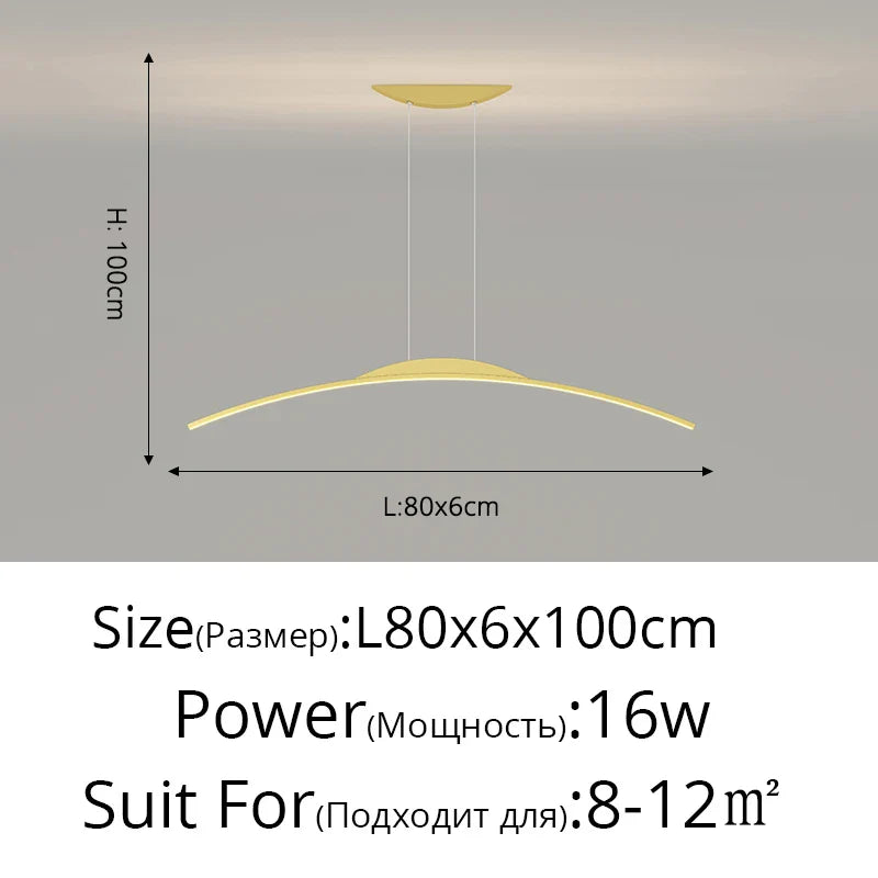 DecorBites™ LED Pendant Lamp - Minimalist Hanging Light for Dining Room & Home Decor