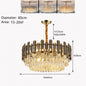 DecorBites™ K9 Crystal Modern Ceiling Chandelier for Living Room Lighting Fixture