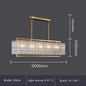 DecorBites™ Glass Restaurant Chandelier: Modern Luxury Led Lighting Fixture for Living Room Home Decor