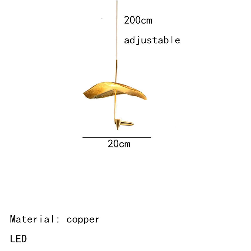DecorBites™ LED Chandeliers 20/25/30/35cm Copper Dining Room Lighting Fixtures