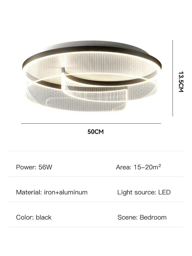 DecorBites™ LED Chandelier: Modern Luxur Ceiling Lighting for Living Room, Bedroom, Kitchen, Study