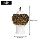 DecorBites™ Golden Flower Ginger Jar Relief Flower Vase Home Decor