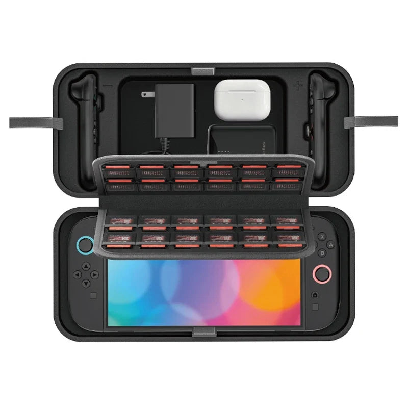 High Quality Big Carrying Case for Switch2 Console Portable Pouch Bag w/ Game Card Cartridges For NS Switch 2 Accessory Storage