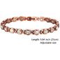 Women Magnetic Therapy Anklets 99.9% Pure Solid Copper 3500 Gauss Magnets Ankle Pain Relief for Arthritis Adjustable Size
