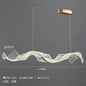 DecorBites™ LED Acrylic Chandelier Dining Room Light Fixtures Adjustable Kitchen Hanging Lamp