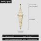 DecorBites™ K9 Deluxe Crystal Pendant Chandelier: Dazzling LED Ceiling Light for Modern Elegance