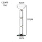 DecorBites™ Glass LED Floor Lamp: Modern Nordic Design for Living Room and Bedroom Decor