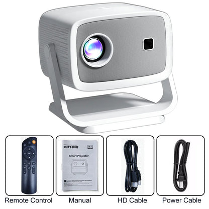 4K Full HD Home Theater Projector Native 1080P Auto Focus Keystone Correction Android Portable Outdoor Cinema Smart Projector